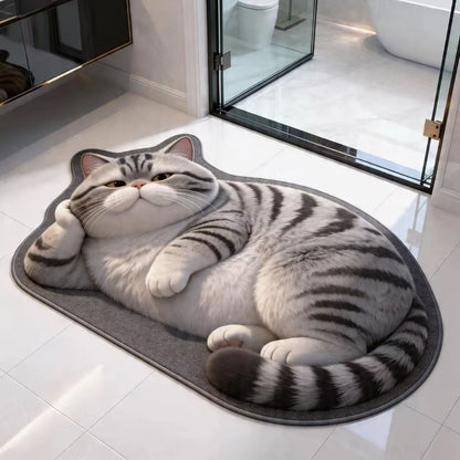 Plüsch Cartoon Katze Teppich
