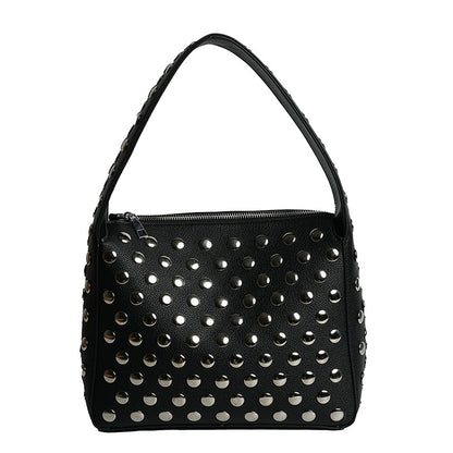Nieten Kunstleder Handtasche
