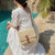 Handtasche Aus Geflochtenem Naturmaterial mit Verstellbarem Tragriemen Brehn