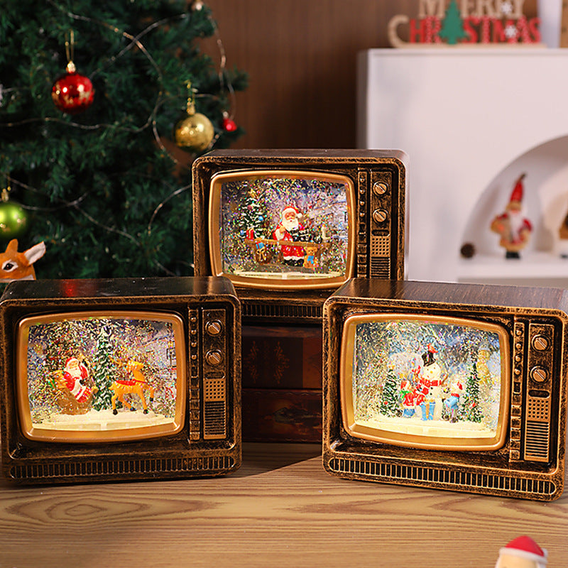 Nostalgische Schneekugel Fernseher Brehn