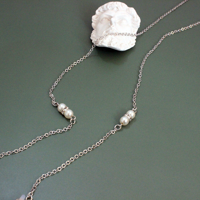 Elegante Perlenkette mit Verstellbarem Design Brehn
