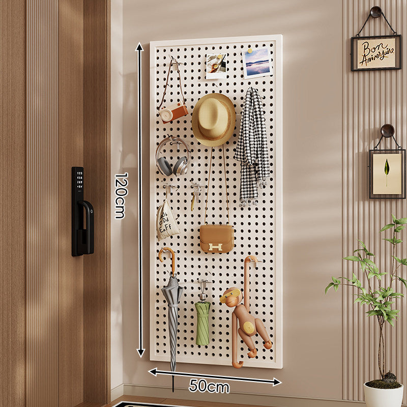 Wandanag perforiertes Lochboard-Organizer-Panel Großes Quadrat mit modularen Haken und Zubehör