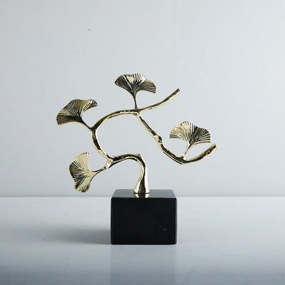 Ginkgo Blatt Dekorative Skulptur