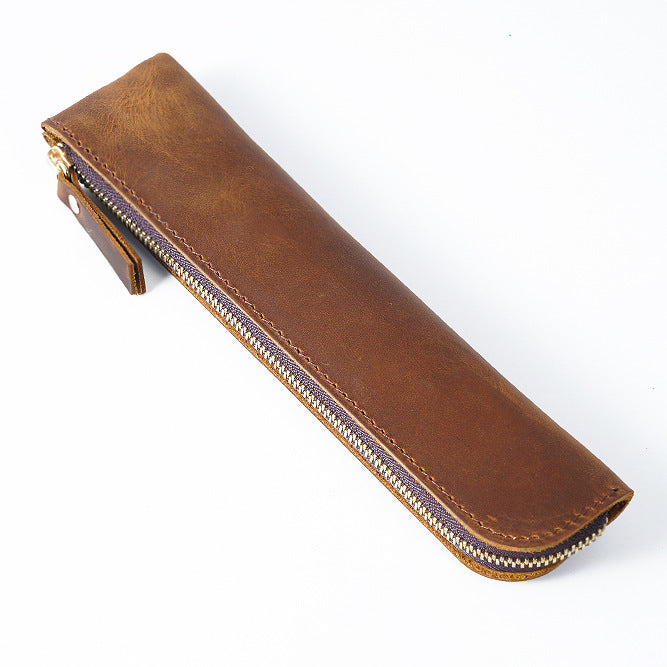 Leder Reißverschluss Bleistiftetui 1790590109