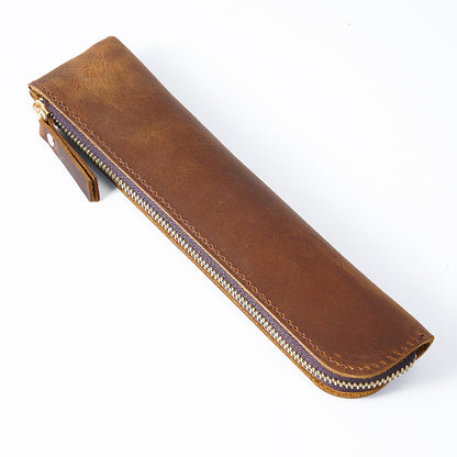 Leder Reißverschluss Bleistiftetui 1790590109