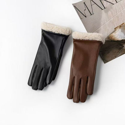 Premium isolierte Leder Touchscreen-Handschuhe Brehn