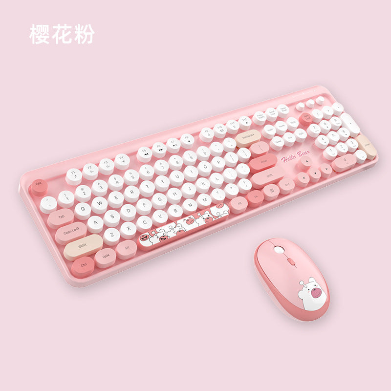 Niedliches Themen Drahtlos Tastatur und Maus Set Brehn