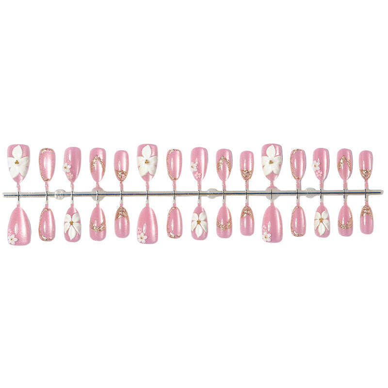 Elegantes florales Design Press-On-Nagel-Set Brehn