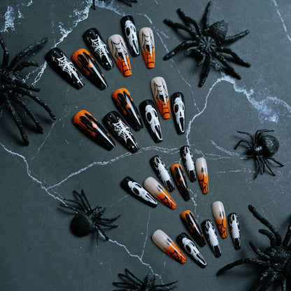 Halloween-Themen Künstlerische Press-On Nägel Brehn