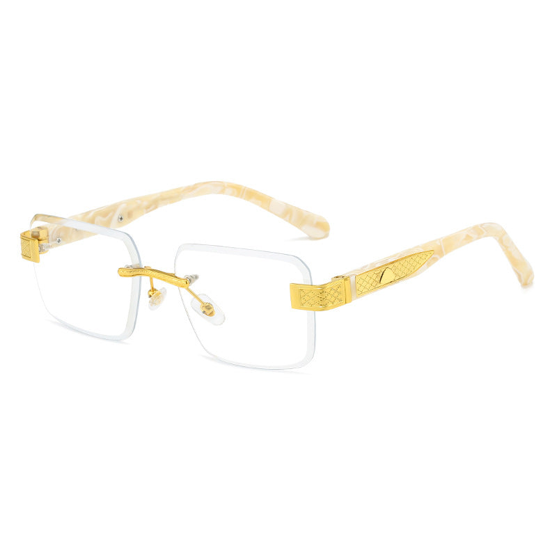 Damen elegante Sonnenbrille mit luxuriösem, glitzerndem Rahmen Brehn