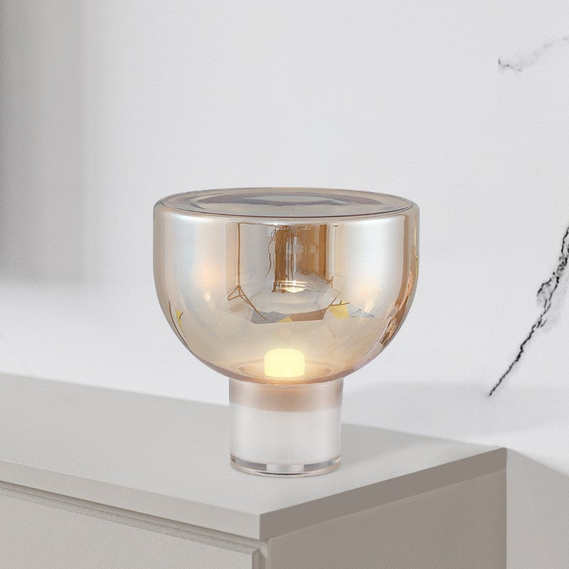 Moderne Skulpturale Glas Tischlampe