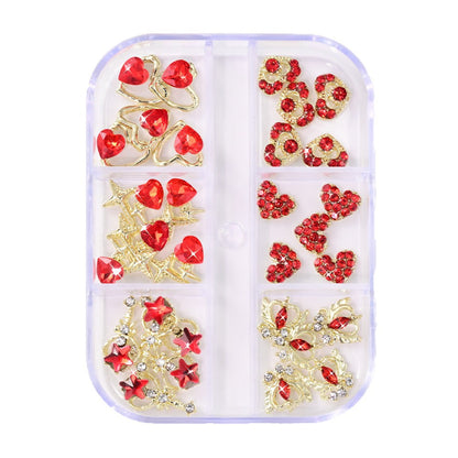 Dekorative 3D Nagelkunst Charms Set