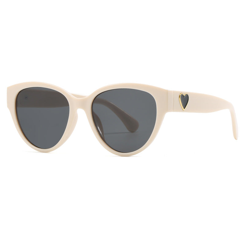Damen Cat-Eye Sonnenbrille mit luxuriösem Leopardenmuster und charmanten Details Brehn