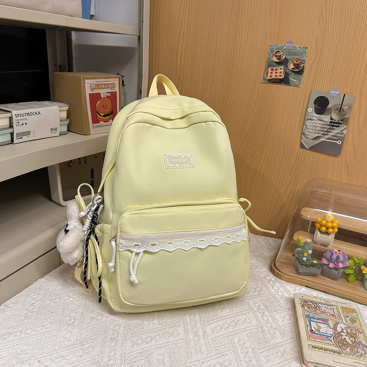 Stylischer kompakter Mini-Rucksack mit niedlichen Akzenten Brehn