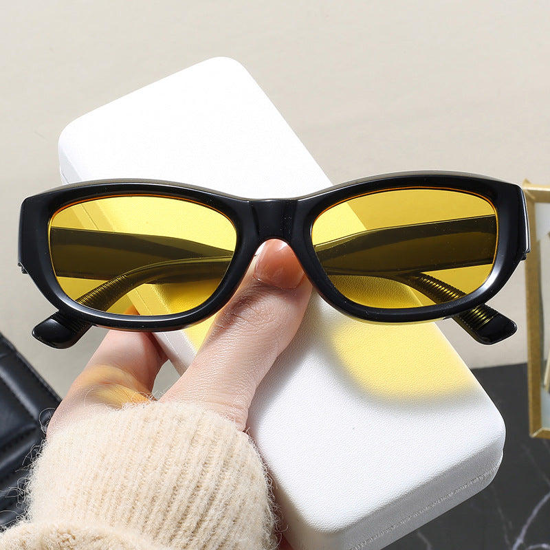 Damen modische Cat-Eye Sonnenbrille mit flexiblem Rahmen und UV-Schutz Brehn