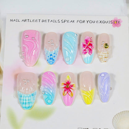 Kunstnagelset mit maritimen Motiven und einzigartigen Designs Brehn