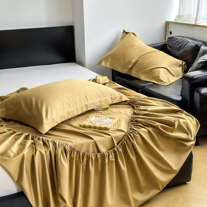 Luxuriöses Spannbettlaken-Set aus Satin-Mikrofaser