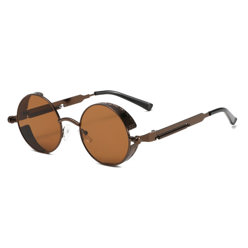 Damen Runde Sonnenbrille mit hochwertigem Metallrahmen Brehn