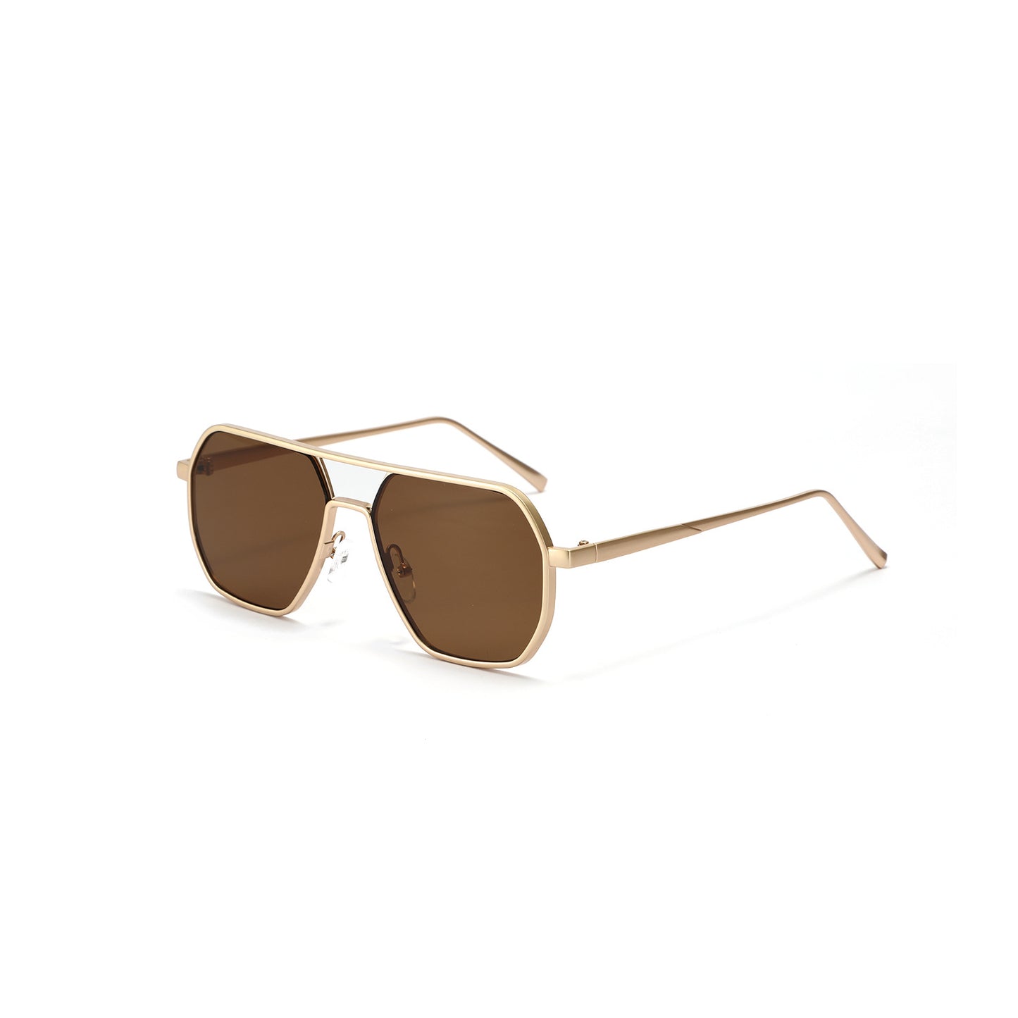 Damen modische Sonnenbrille mit elegantem polygonalen Rahmen Brehn