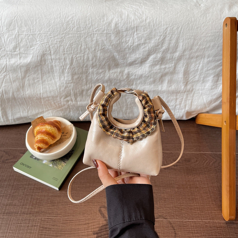 WoStylish Handgefertigte Leder Eimer Tasche Brehn