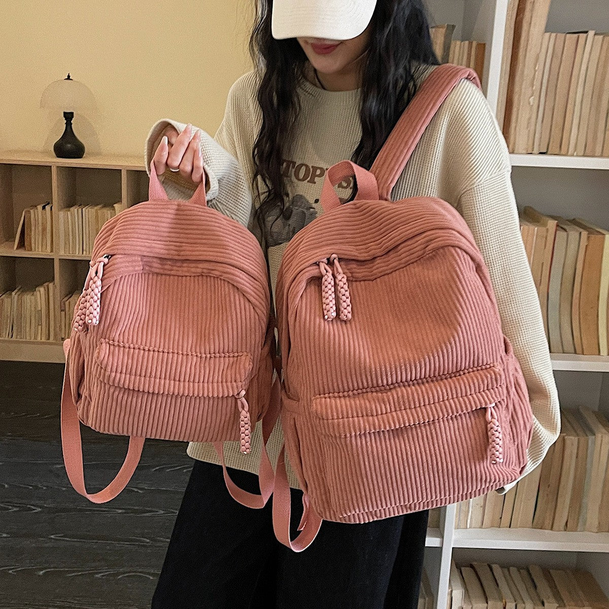 Corduroy Multifunktions-Rucksack Brehn