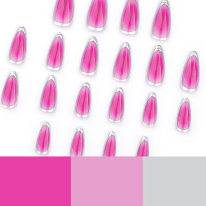 Kunstvolle Stiletto-Nägel mit Ombre-Effekt und Glanz Brehn