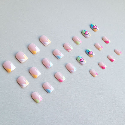 Künstlerisches Herzskizze Nagelkunstset