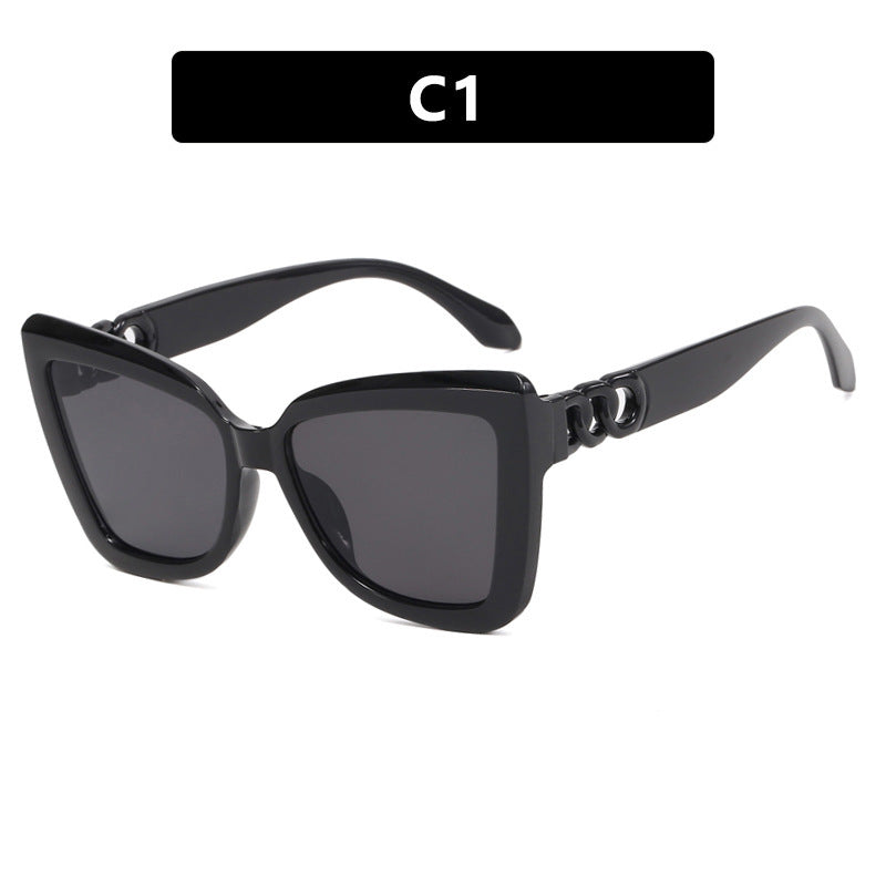 Damen große Sonnenbrille im auffälligen Leoparden-Design Brehn
