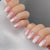 Elegantes Gel Press-On Nagelset mit funkeltenden Strasssteinen Brehn