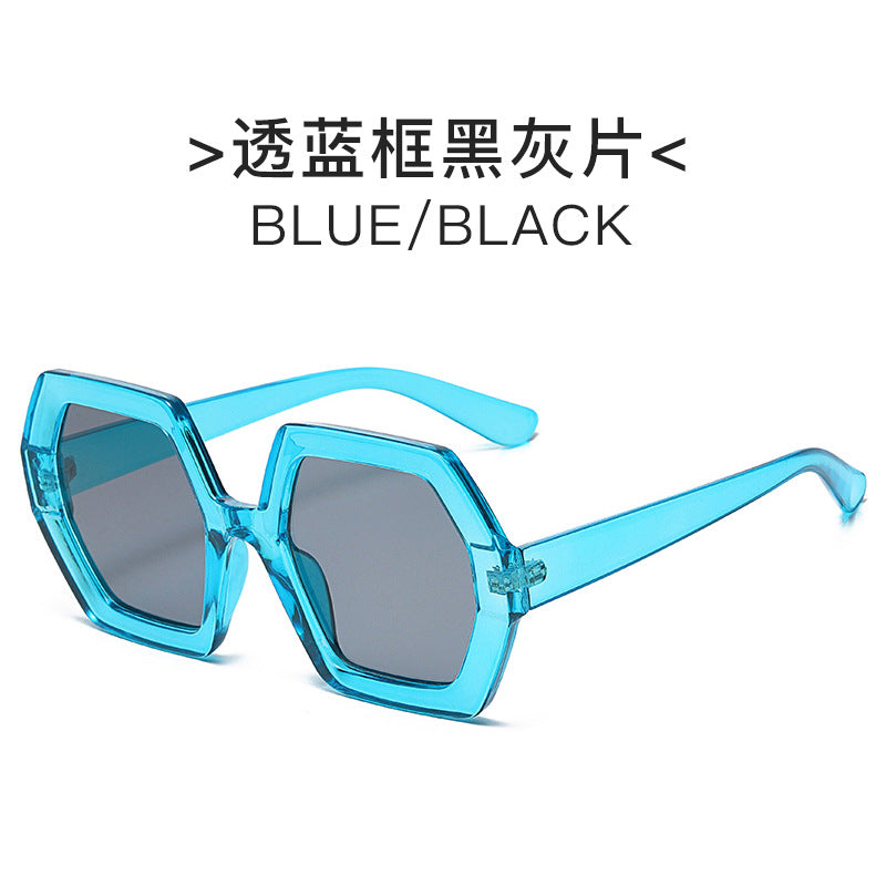 Damen extravagante hexagonale Sonnenbrille Brehn