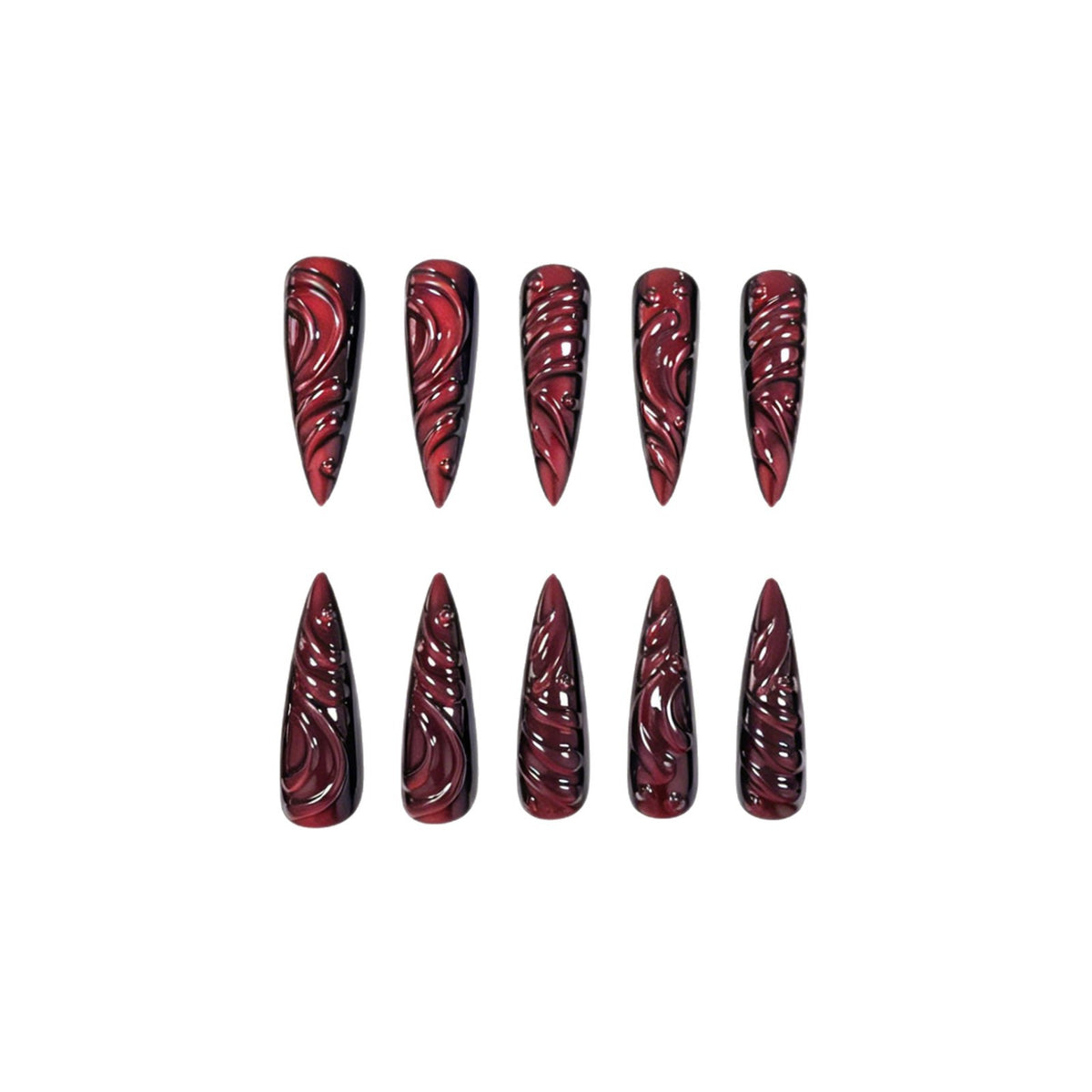 Skulptierte Stiletto Nagelverzögerungen Brehn