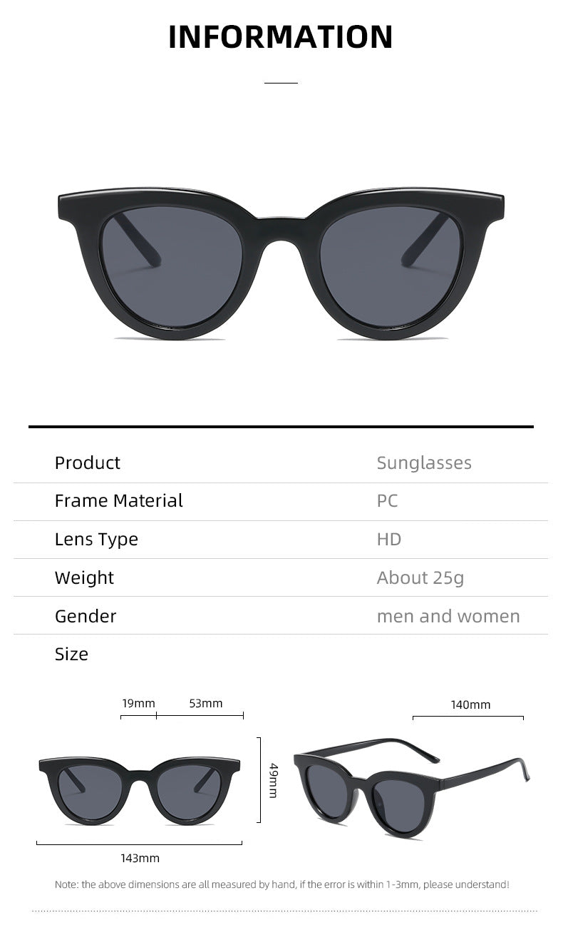 Damen stylishe Katzenaugen Sonnenbrille Brehn