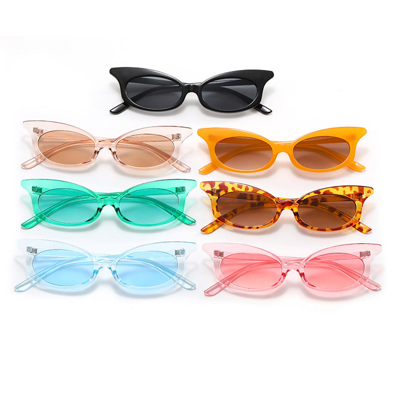 Damen Cat-Eye Sonnenbrille mit transparentem Rahmen und UV-Schutz Brehn