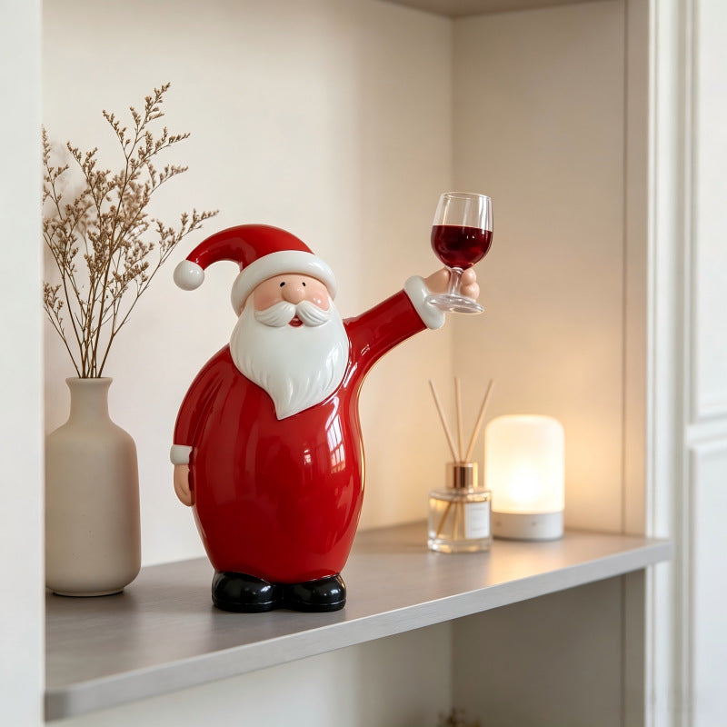 Lustige Weihnachtsmannfigur mit Bierkrug Brehn