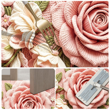 Blumen Design Badezimmermatte Brehn