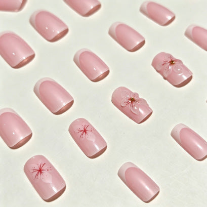 Blumen Design Presse-On Nagelspitzen Brehn