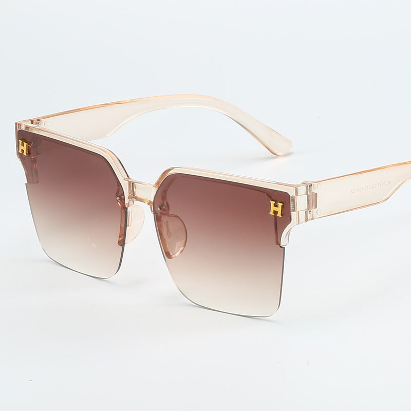 Damen quadratische Sonnenbrille mit elegantem Metallrahmen Brehn