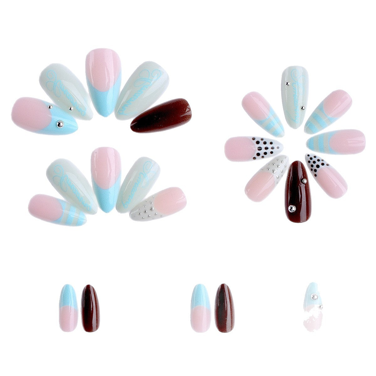 Künstlerisches Detailliertes Nagelkunst Tipps Set Brehn
