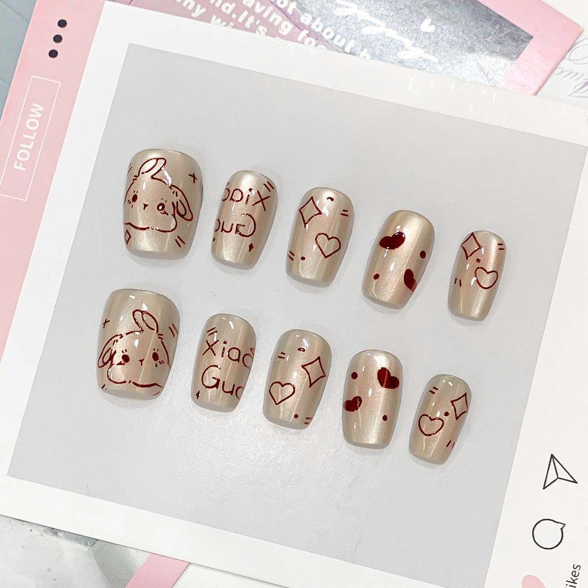 Kreative Nagelkunst mit liebevollen Motiven Brehn