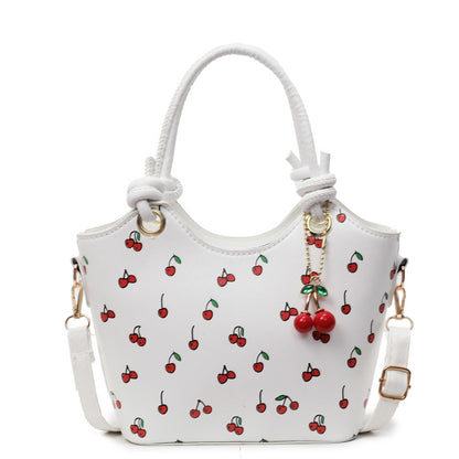 Kirschenmusterte Handtasche