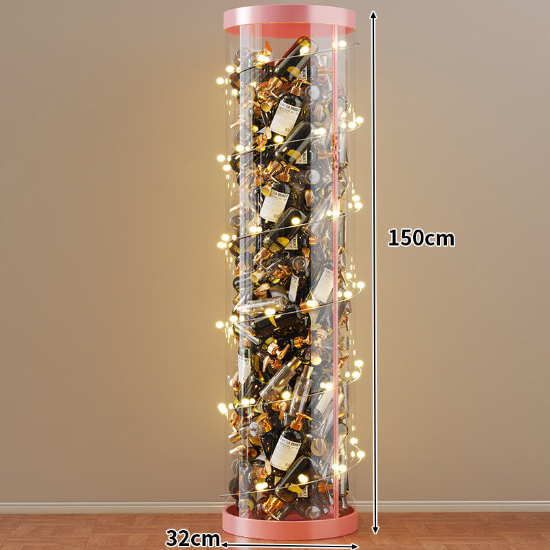 Hohe klare acryl vertikale Display-Zylinder für Mini-Parfüm- & Probeflaschen-Sammlung