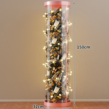Hohe klare acryl vertikale Display-Zylinder für Mini-Parfüm- & Probeflaschen-Sammlung