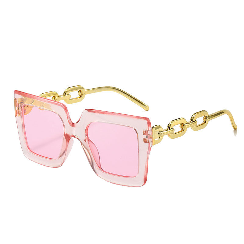 Damen Sonnenbrille mit auffälligem Kettenrahmen Brehn