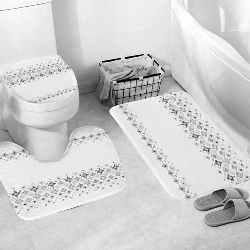 Chevron-Muster-Badezimmer-Set Brehn