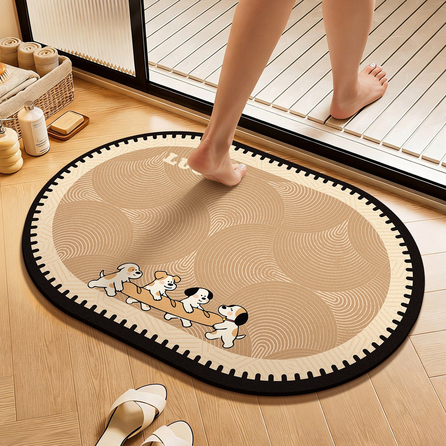 Weicher Memory-Schaum-Badematte Brehn