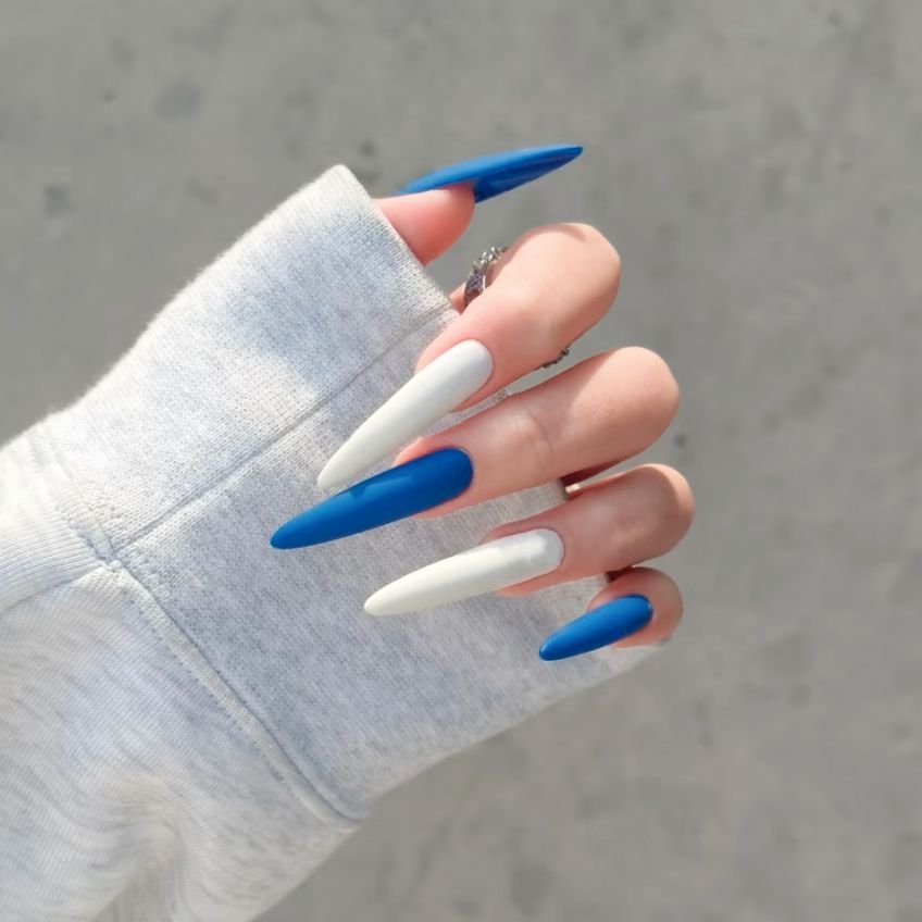 Künstlerische Lange Stiletto-Nagelverzierungen Brehn