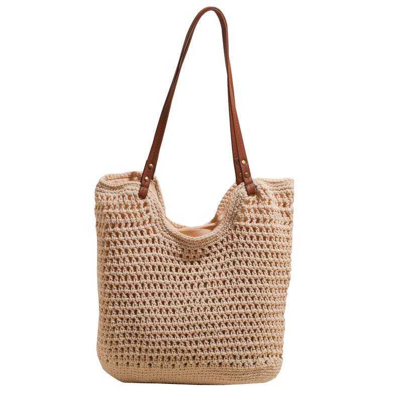Handgewebte Seegras Strandtasche