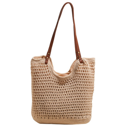 Handgewebte Seegras Strandtasche