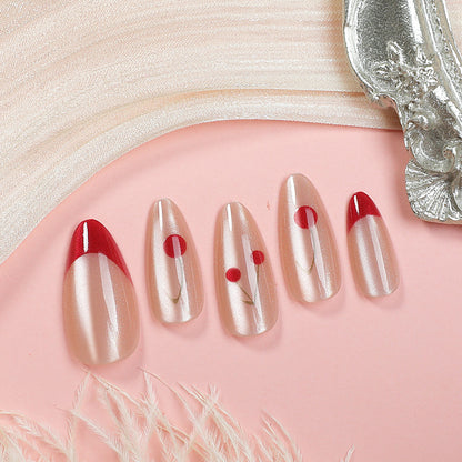 Blumenmuster Druck-Nagelset