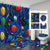 Kreatives Universum-Themen Badezimmer-Set Brehn